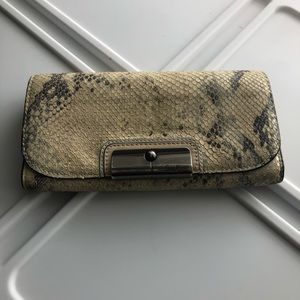 Snakeskin Coach Wallet